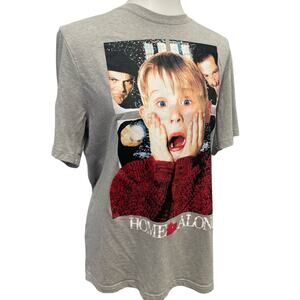 Home Alone Womens Large Macaulay Culkin Kevin Short Sleeve Crew Neck Tee